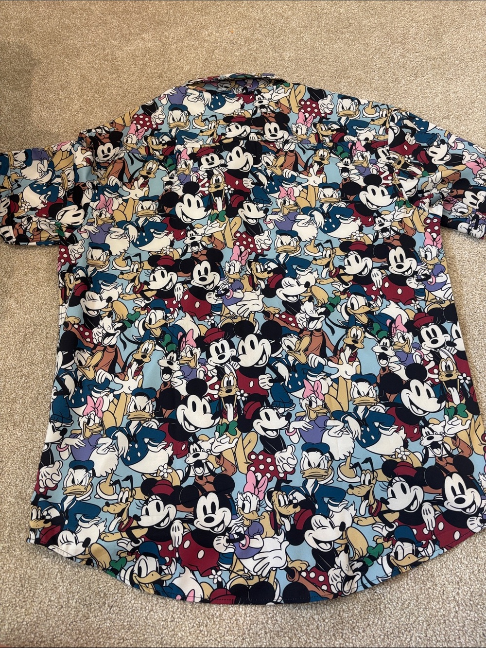Disney Mickey & Friends All-Over Print Short Sleeve Shirt - Multicolor - Picture 7 of 7